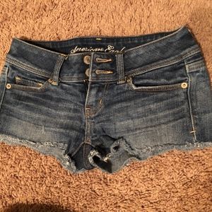 american eagle jean shorts stretch